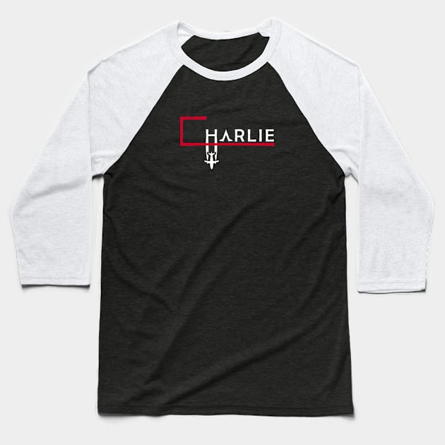 CHARLIE Aviation Phonetic Alphabet Pilot Airplane Baseball T-Shirt by For HerHim